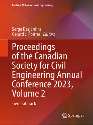 cover image of Proceedings of the Canadian Society for Civil Engineering Annual Conference 2023, Volume 2
